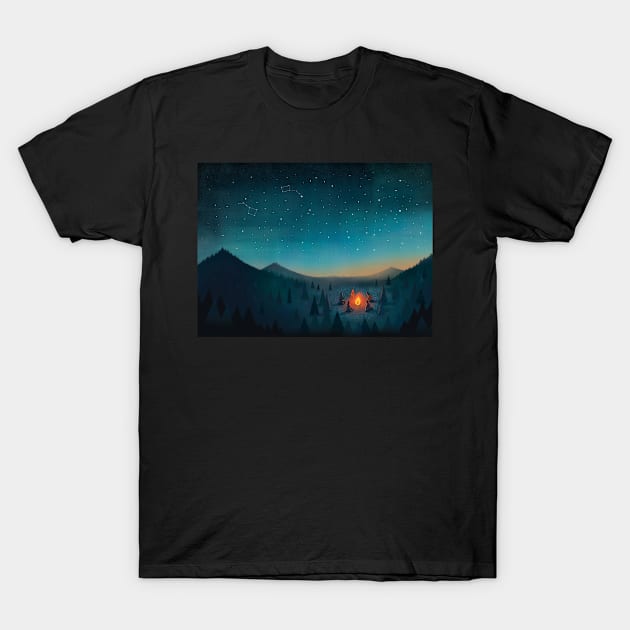 Campfire T-Shirt by emilydove